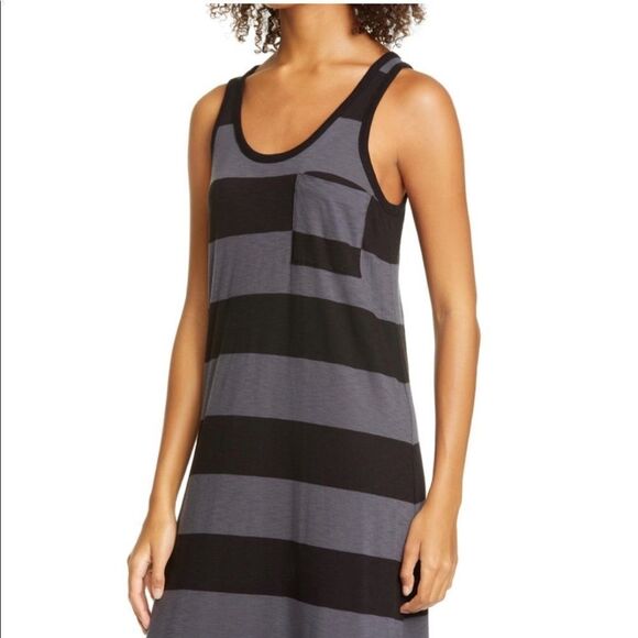 ATM Pima Cotton Stripe Maxi Tank Dress - Picture 10 of 10